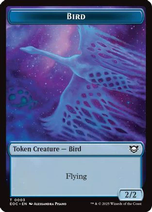 Bird // Pest Double-Sided Token  [Foil]  (EOC-3 // 9) - [Commander: Edge of Eternities]