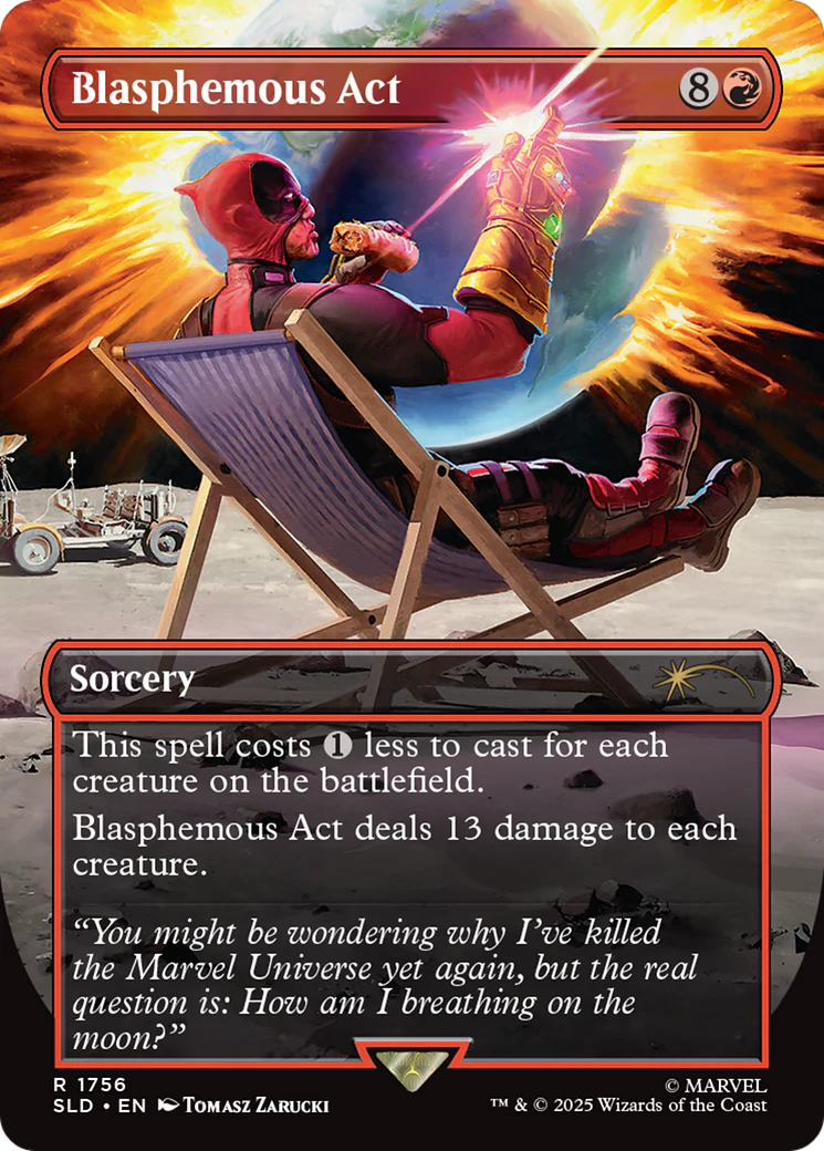 Blasphemous Act  [Foil]  (SLD-1756) - [Secret Lair Drop] (Borderless)