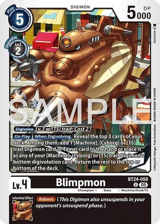 Blimpmon (BT24-058) - [Time Stranger]