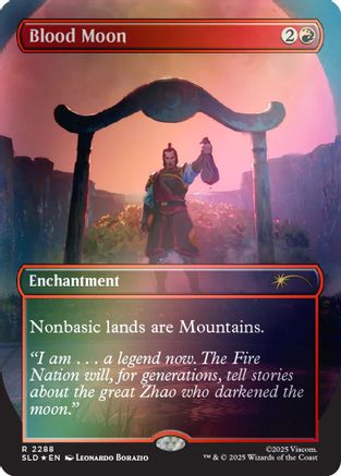 Blood Moon (Rainbow Foil)  [Foil]  (SLD-2288) - [Secret Lair Drop Series]