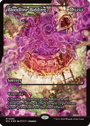 Bloodline Bidding (Showcase)  [Foil]  (ECL-385) - [Lorwyn Eclipsed]