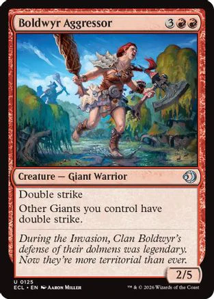 Boldwyr Aggressor  [Foil]  (ECL-125) - [Lorwyn Eclipsed]