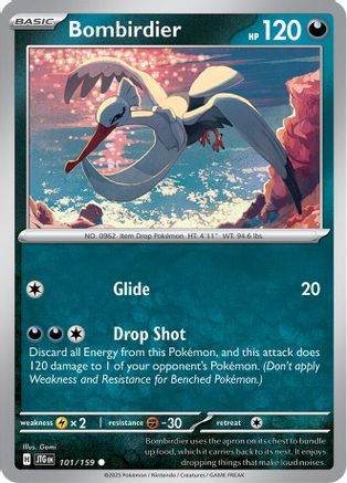 Bombirdier  - (101/159) Reverse Holofoil [SV09 Journey Together]