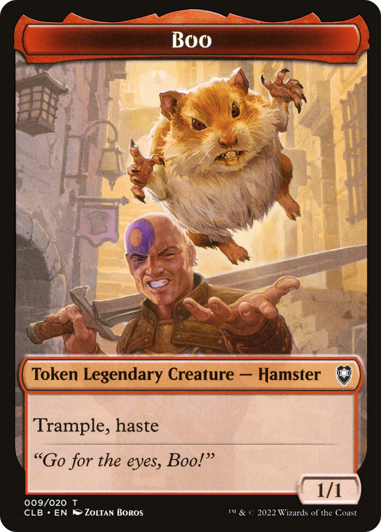 Boo  [Foil]  (CLB-009) - [Battle for Baldur's Gate Tokens]