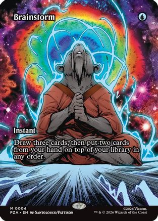 Brainstorm (Borderless)  [Foil]  (PZA-004) - [Teenage Mutant Ninja Turtles Eternal-Legal]