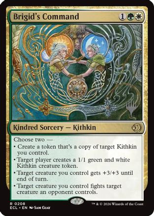Brigid's Command  (PPECL-208) - [Promo Pack: Lorwyn Eclipsed]