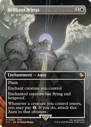 Brilliant Wings (Borderless)  [Foil]  (FIC-454) - [Commander: FINAL FANTASY]