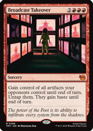 Broadcast Takeover  [Foil]  (TMT-086) - [Teenage Mutant Ninja Turtles]
