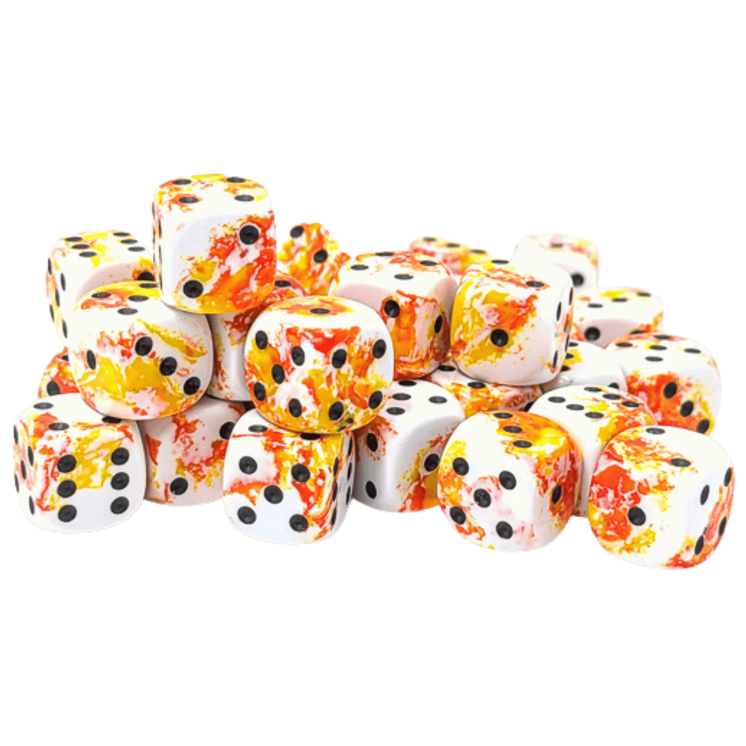 BRUSH 36D6 Sunrise/black 12mm Dice Block