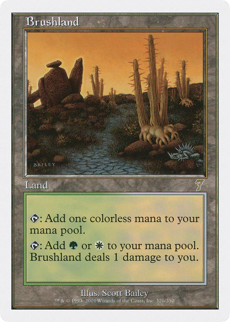 Brushland  [Foil]  (7ED-326) - [Seventh Edition]
