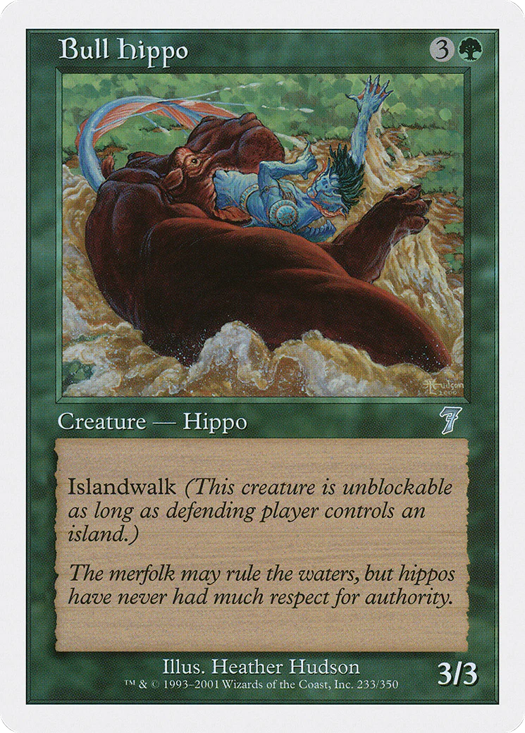 Bull Hippo  (7ED-233) - [Seventh Edition]