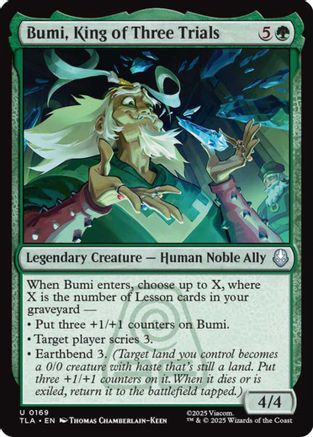 Bumi, King of Three Trials  [Foil]  (TLA-169) - [Avatar: The Last Airbender]