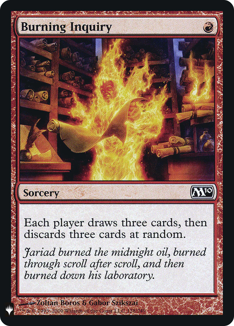 Burning Inquiry  [Foil]  (LIST-128) - [The List]