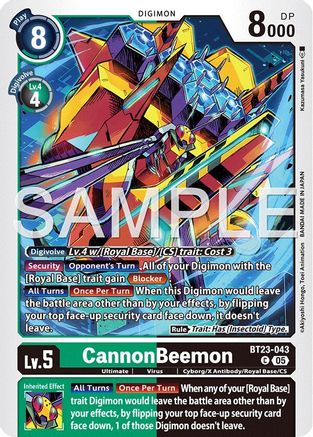 CannonBeemon (BT23-043) - [Hackers' Slumber]