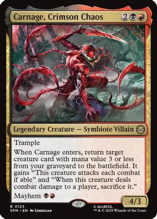 Carnage, Crimson Chaos  (SPM-125) - [Marvel's Spider-Man]