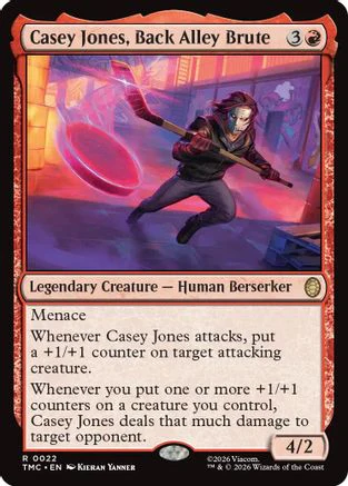 Casey Jones, Back Alley Brute  [Foil]  (TMC-022) - [Commander: Teenage Mutant Ninja Turtles]