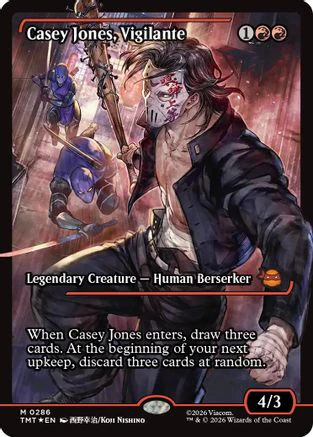 Casey Jones, Vigilante (0286) (Showcase)  [Foil]  (TMT-286) - [Teenage Mutant Ninja Turtles]