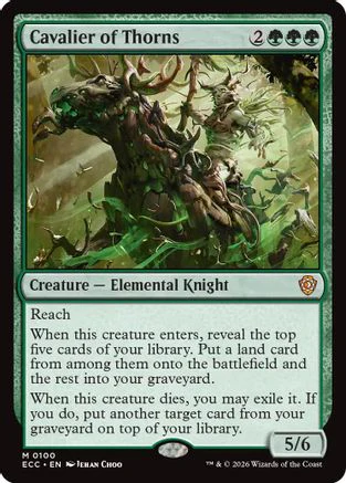 Cavalier of Thorns  (ECC-100) - [Commander: Lorwyn Eclipsed]