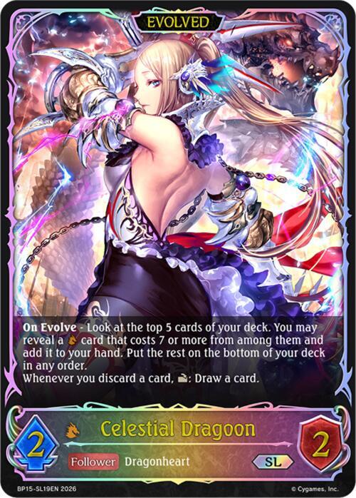 Celestial Dragoon (Evolved) (SL) - BP15: Trial of the Omens (BP15-SL19EN)
