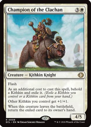 Champion of the Clachan  (PPECL-009) - [Promo Pack: Lorwyn Eclipsed]