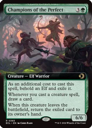 Champions of the Perfect (Extended Art)  [Foil]  (ECL-365) - [Lorwyn Eclipsed]