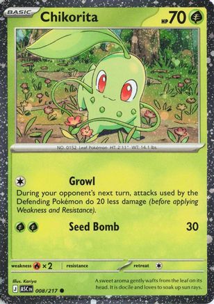 Chikorita (Cosmos Holo) - (008) Holofoil [Miscellaneous Cards & Products]