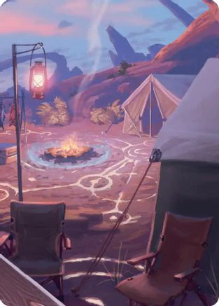 Chocobo Camp Scene Art Card  (ASFIN-021) - [Art Series: FINAL FANTASY]