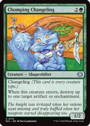 Chomping Changeling  (ECL-172) - [Lorwyn Eclipsed]