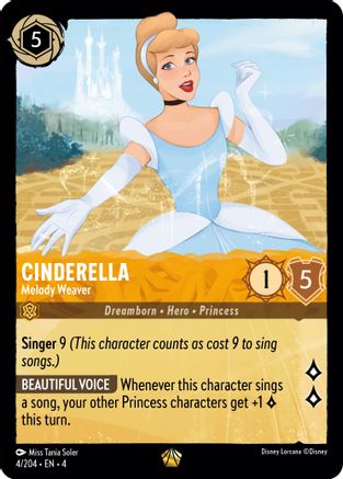 Cinderella - Melody Weaver (4/204) - [Ursulas Return] Cold Foil