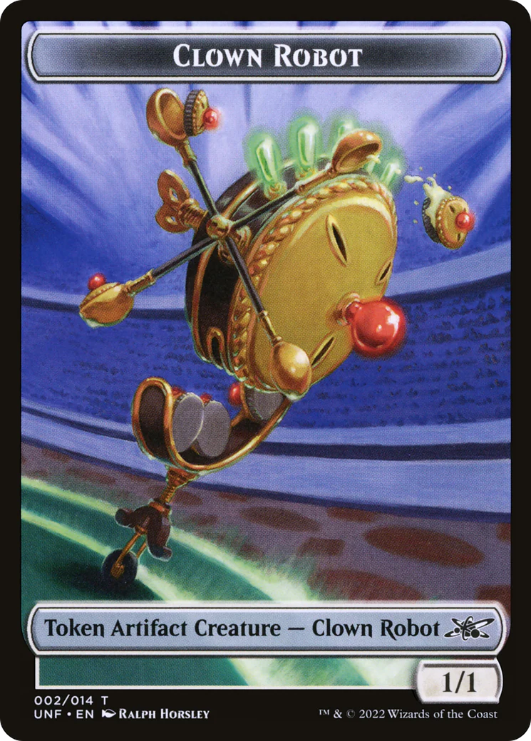 Clown Robot  [Foil]  (UNF-002) - [Unfinity Tokens]
