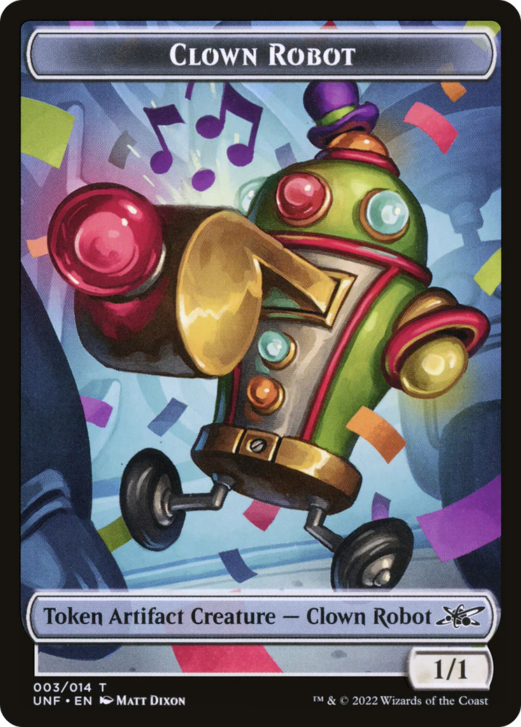 Clown Robot  [Foil]  (UNF-003) - [Unfinity Tokens]