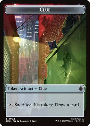 Clue // Rat Double-Sided Token  (TMC-2 // 6) - [Commander: Teenage Mutant Ninja Turtles]