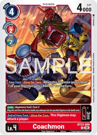 Coachmon (BT23-009) - [Hackers' Slumber]