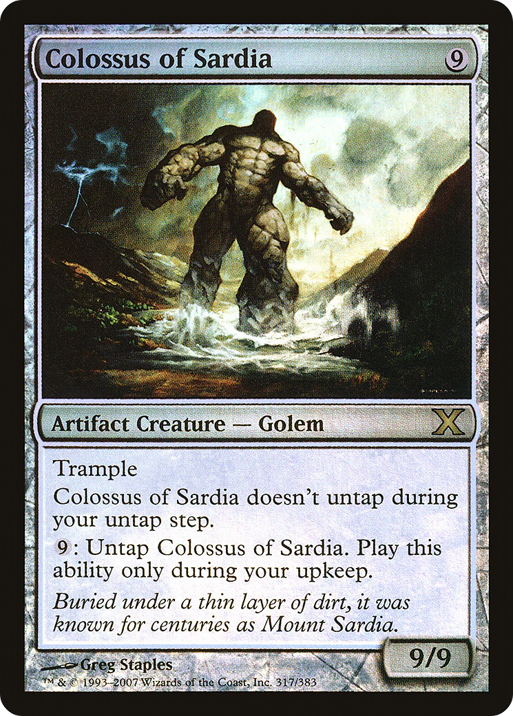 Colossus of Sardia  [Foil]  (10E-317★) - [Tenth Edition]