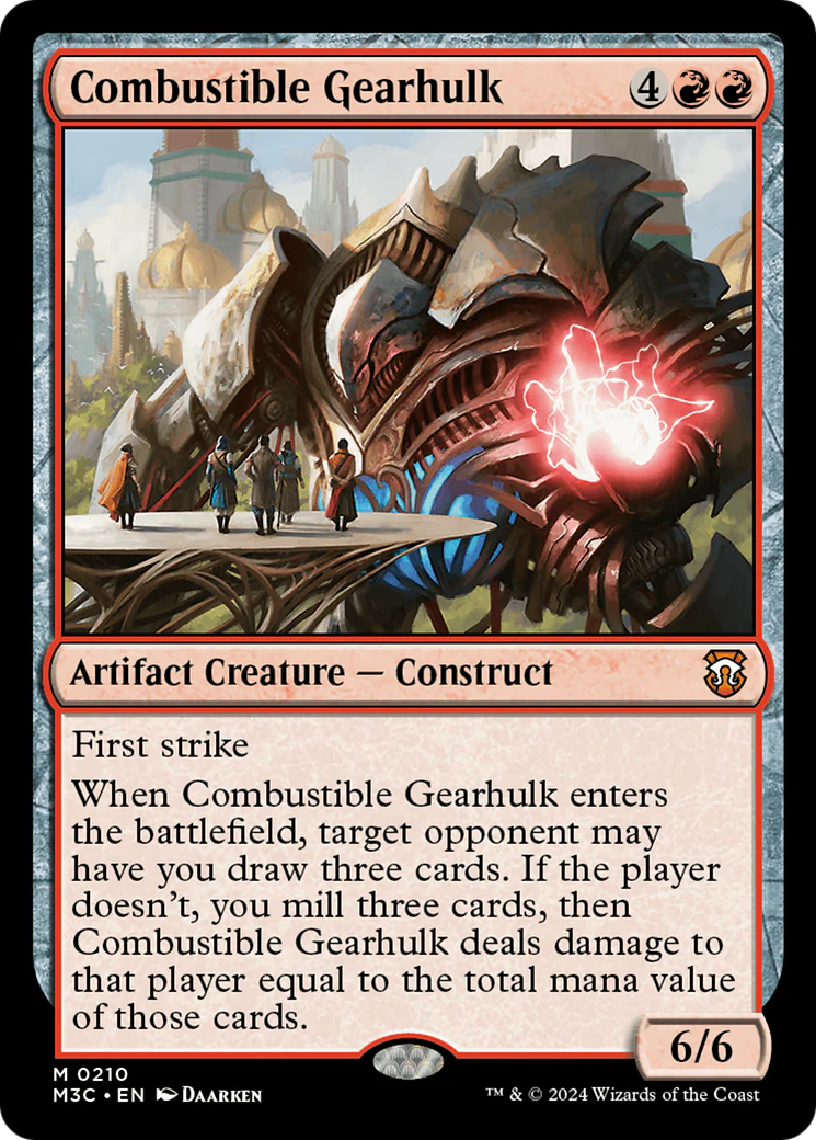 Combustible Gearhulk  [Foil]  (M3C-210) - [Modern Horizons 3 Commander]