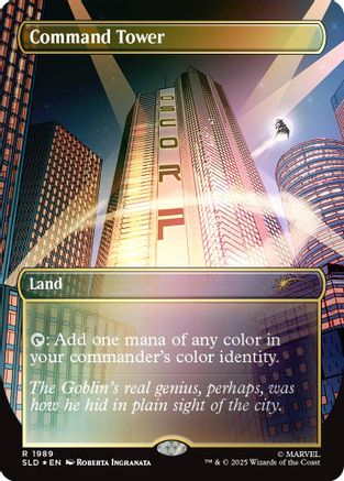 Command Tower (1989) (Rainbow Foil)  [Foil]  (SLD-1989) - [Secret Lair Drop Series]