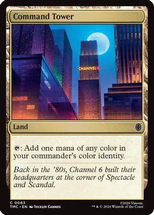 Command Tower  [Foil]  (TMC-063) - [Commander: Teenage Mutant Ninja Turtles]