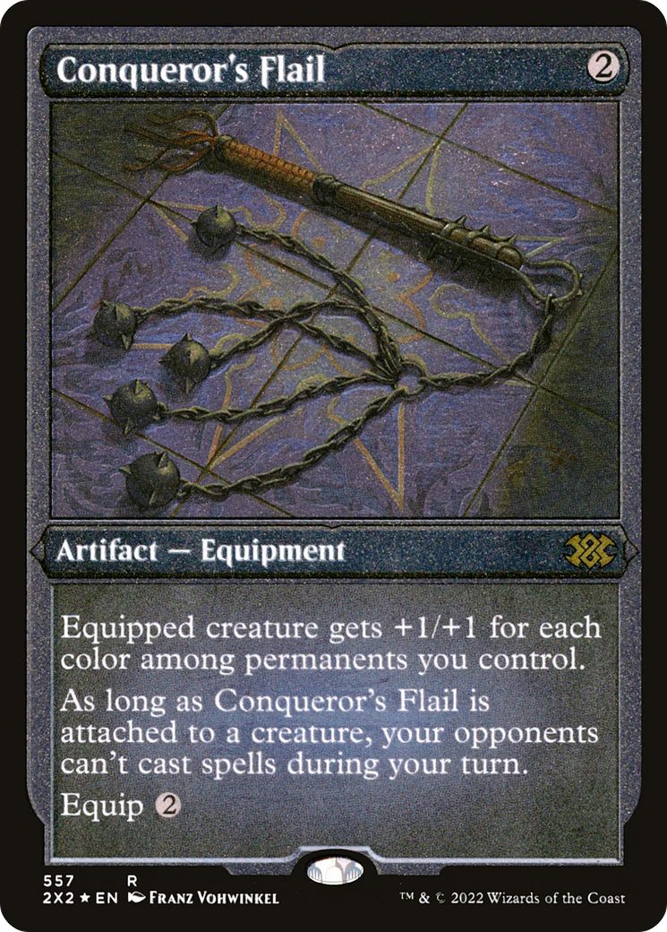 Conqueror's Flail (Foil Etched)  [Foil]  (2X2-557) - [Double Masters 2022]