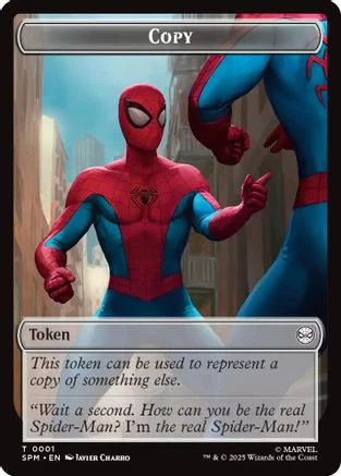 Copy // Human Citizen Double-Sided Token  [Foil]  (SPM-1 // 4) - [Marvel's Spider-Man]