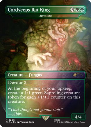 Cordyceps Rat King - Mycoloth (Rainbow Foil)  [Foil]  (SLD-2205) - [Secret Lair Drop Series]