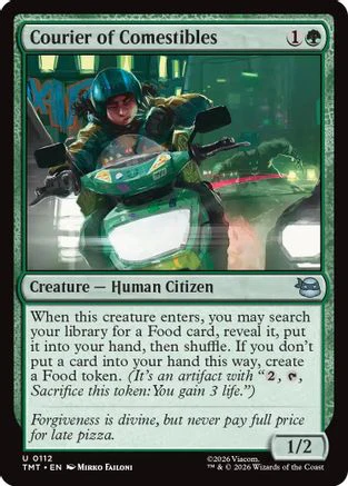 Courier of Comestibles  [Foil]  (TMT-112) - [Teenage Mutant Ninja Turtles]