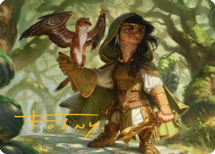 Crossroads Watcher Art Card (Gold-Stamped Signature)  (ASECL-020) - [Art Series: Lorwyn Eclipsed]