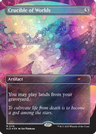 Crucible of Worlds (Galaxy Foil)  [Foil]  (SLD-2110) - [Secret Lair Drop Series]