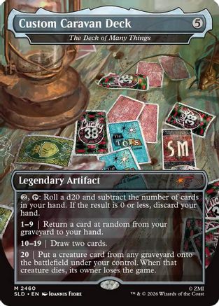 Custom Caravan Deck - The Deck of Many Things  [Foil]  (SLD-2460) - [Secret Lair Drop Series]