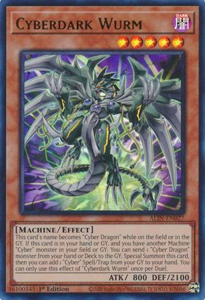 Cyberdark Wurm [ALIN-EN027] - Alliance Insight 1st Edition - Ultra Rare