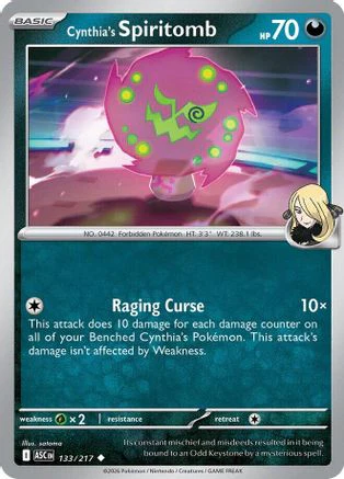 Cynthia's Spiritomb - (133/217) Reverse Holofoil [ME Ascended Heroes]
