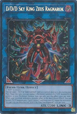 D/D/D Sky King Zeus Ragnarok [DOOD-EN049] - Doom of Dimensions 1st Edition - Secret Rare