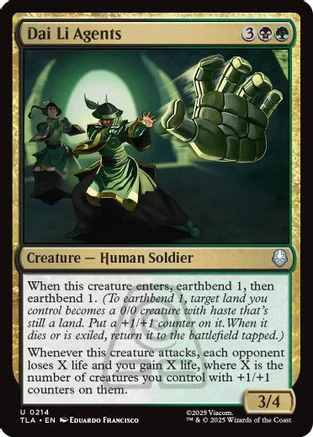 Dai Li Agents  [Foil]  (TLA-214) - [Avatar: The Last Airbender]