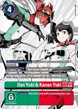Dan Yuki & Kanan Yuki (SP) (BT24-085) - [Time Stranger] Foil