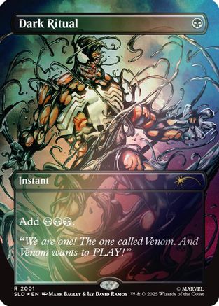 Dark Ritual (2001) (Rainbow Foil)  [Foil]  (SLD-2001) - [Secret Lair Drop Series]